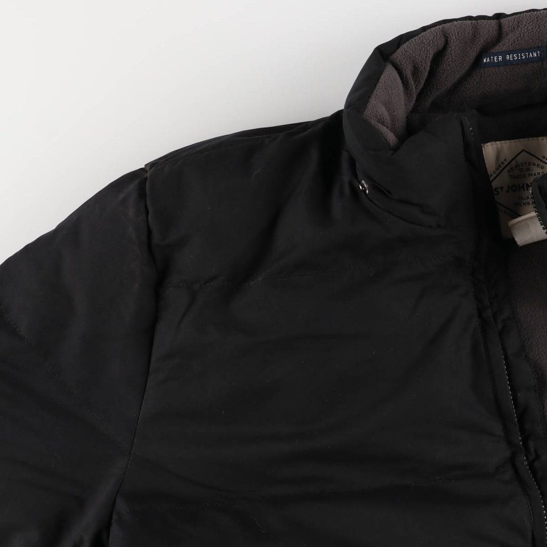 St. John's Bay Water Resistant Puffer Jacket, Men's Size L polyester black type Vintage Second Hand