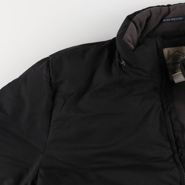 St. John's Bay Water Resistant Puffer Jacket, Men's Size L polyester black type Vintage Second Hand