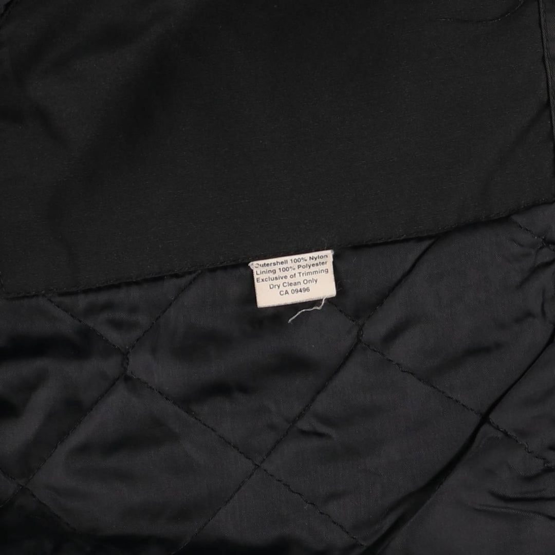 Alberta Sportswear Men's Vintage Padded Puffer Jacket, Coach Jacket, Size XL Nylon black type Vintage Second Hand