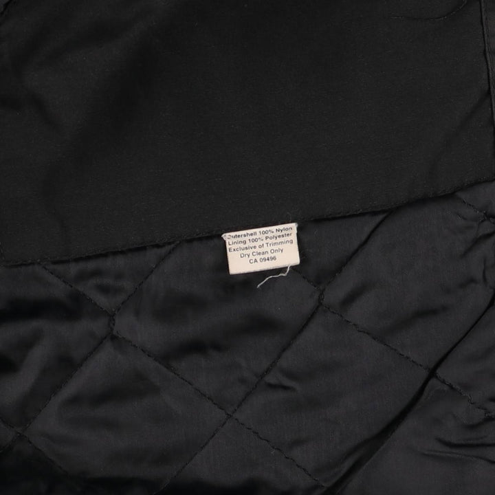 Alberta Sportswear Men's Vintage Padded Puffer Jacket, Coach Jacket, Size XL Nylon black type Vintage Second Hand