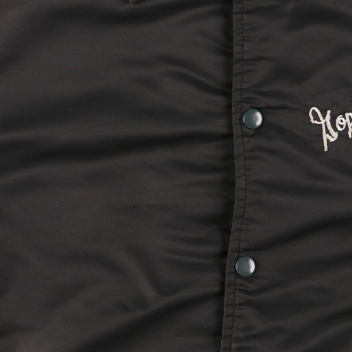 Alberta Sportswear Men's Vintage Padded Puffer Jacket, Coach Jacket, Size XL Nylon black type Vintage Second Hand