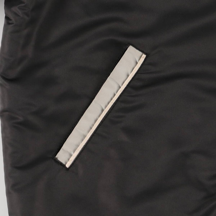 Alberta Sportswear Men's Vintage Padded Puffer Jacket, Coach Jacket, Size XL Nylon black type Vintage Second Hand