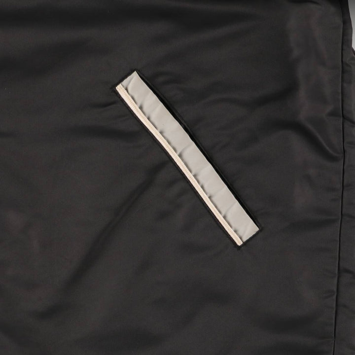 Alberta Sportswear Men's Vintage Padded Puffer Jacket, Coach Jacket, Size XL Nylon black type Vintage Second Hand