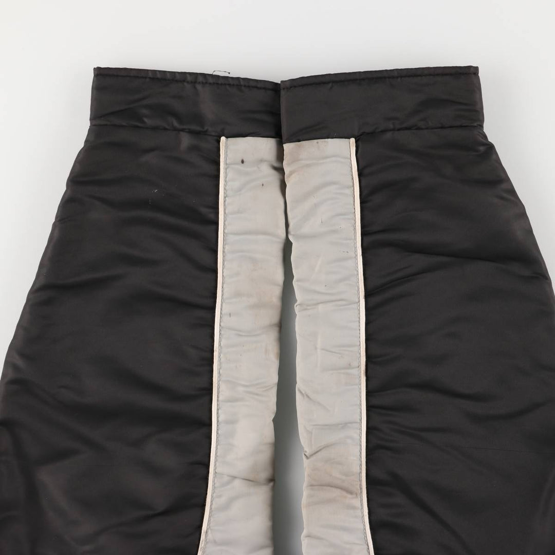 Alberta Sportswear Men's Vintage Padded Puffer Jacket, Coach Jacket, Size XL Nylon black type Vintage Second Hand