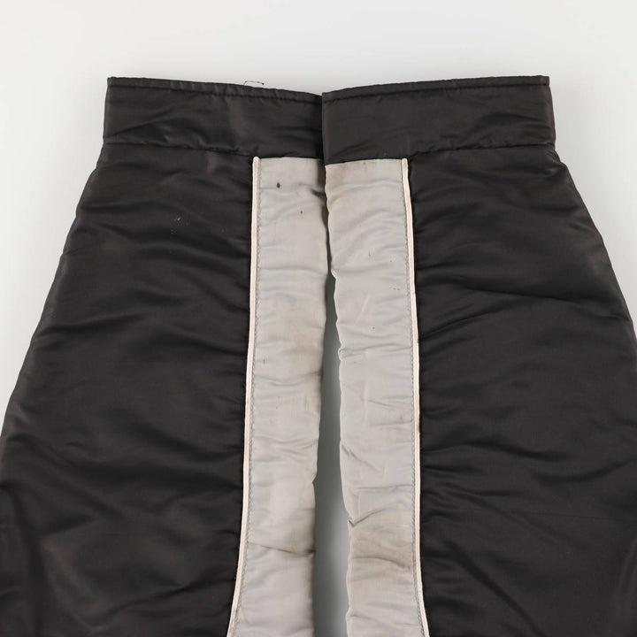 Alberta Sportswear Men's Vintage Padded Puffer Jacket, Coach Jacket, Size XL Nylon black type Vintage Second Hand