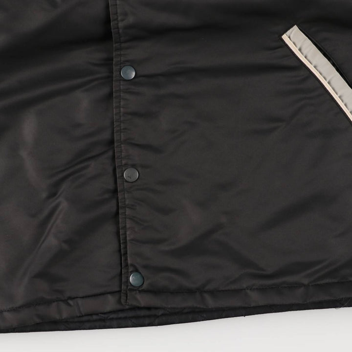 Alberta Sportswear Men's Vintage Padded Puffer Jacket, Coach Jacket, Size XL Nylon black type Vintage Second Hand