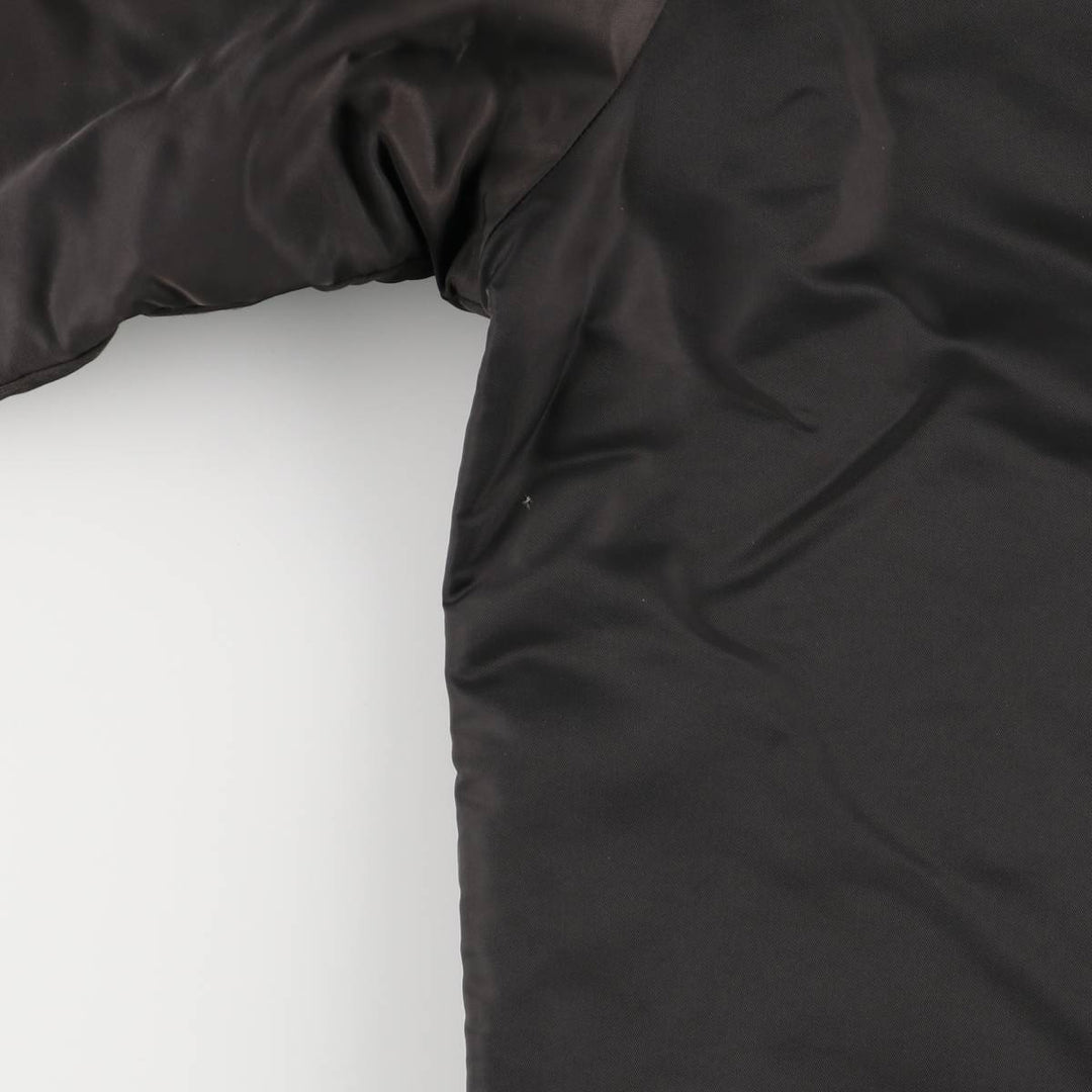 Alberta Sportswear Men's Vintage Padded Puffer Jacket, Coach Jacket, Size XL Nylon black type Vintage Second Hand