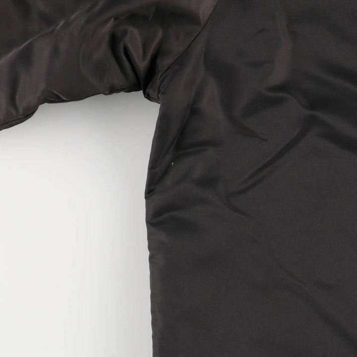 Alberta Sportswear Men's Vintage Padded Puffer Jacket, Coach Jacket, Size XL Nylon black type Vintage Second Hand