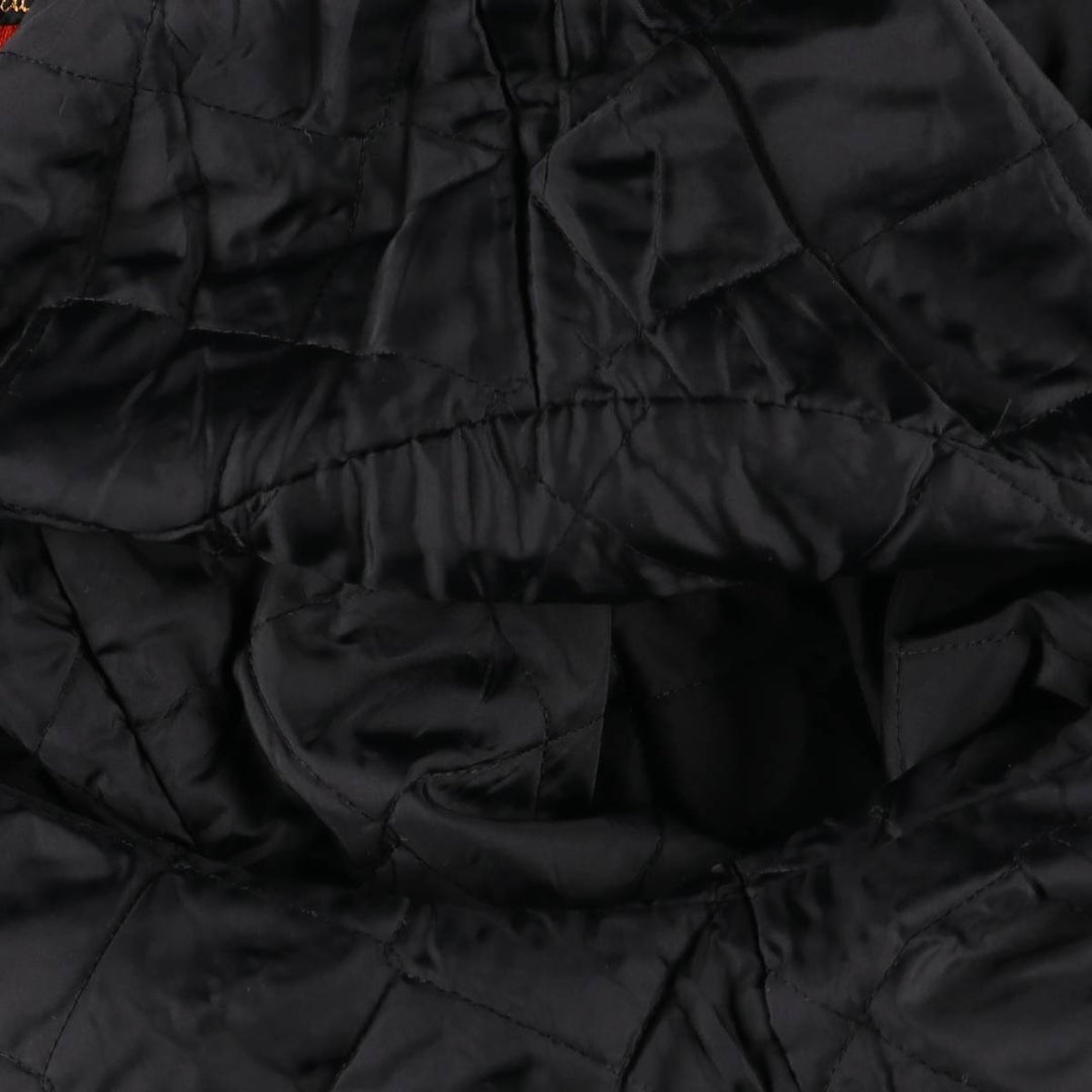 Alberta Sportswear Men's Vintage Padded Puffer Jacket, Coach Jacket, Size XL Nylon black type Vintage Second Hand