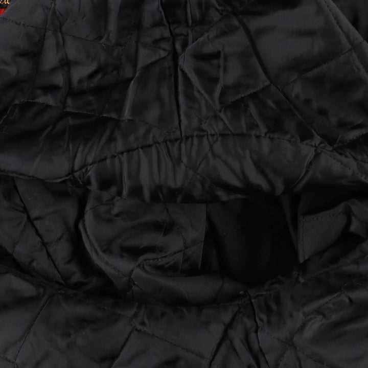 Alberta Sportswear Men's Vintage Padded Puffer Jacket, Coach Jacket, Size XL Nylon black type Vintage Second Hand