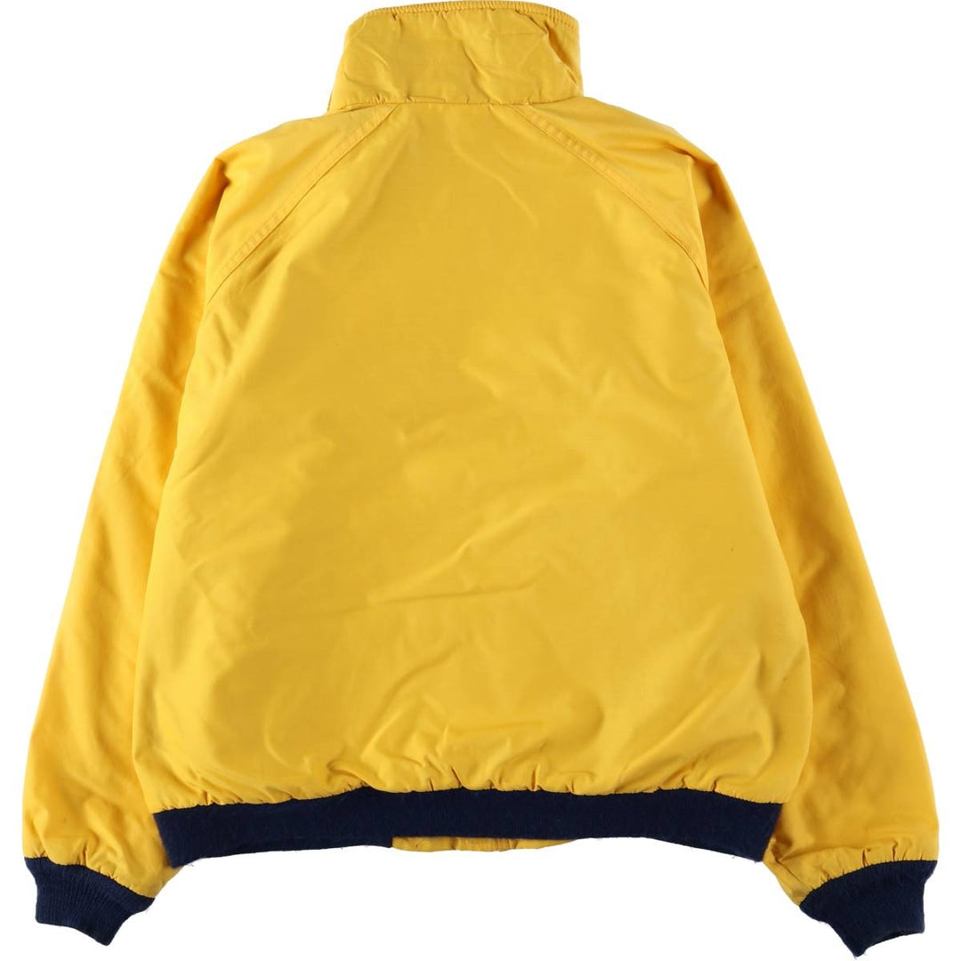 Vintage 90'S Lands' End padded puffer jacket, made in the USA, size L, men's Nylon yellow type Vintage Second Hand