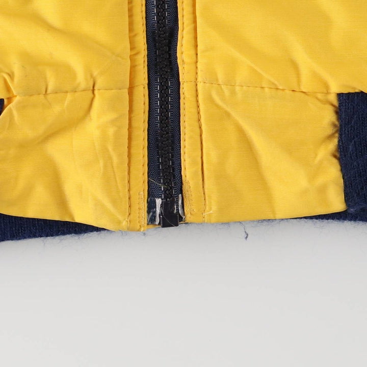 Vintage 90'S Lands' End padded puffer jacket, made in the USA, size L, men's Nylon yellow type Vintage Second Hand