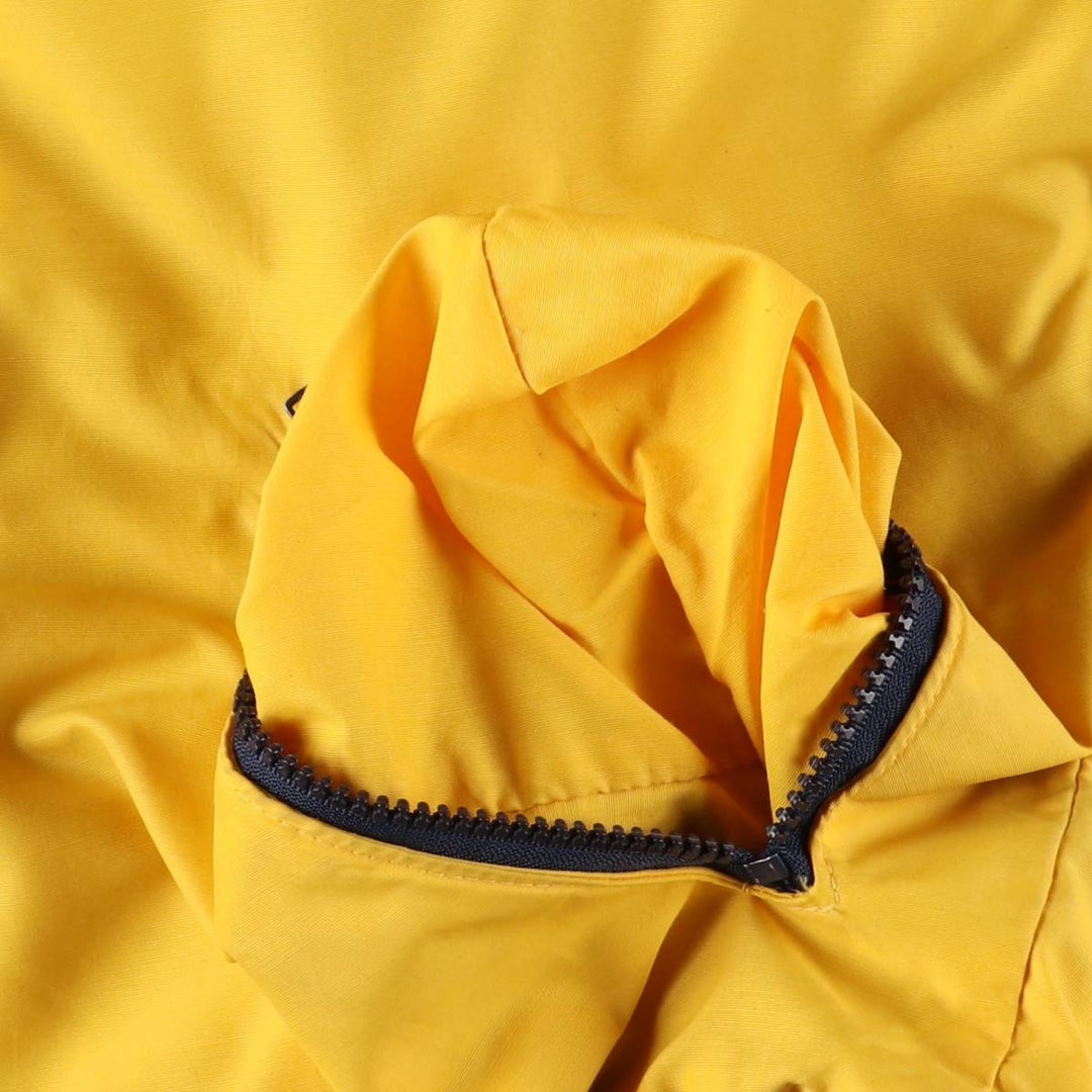 Vintage 90'S Lands' End padded puffer jacket, made in the USA, size L, men's Nylon yellow type Vintage Second Hand