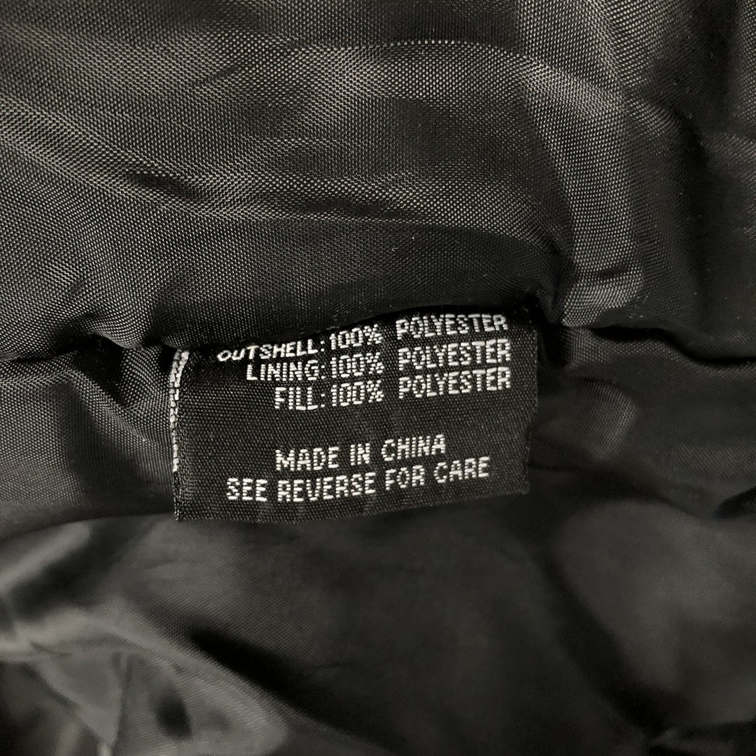 Civilian Avirex military flight jacket with patch, men's size XL polyester black type Vintage Second Hand