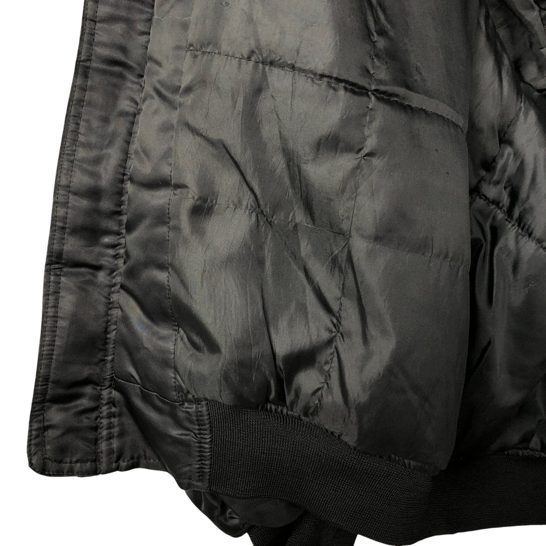 Civilian Avirex military flight jacket with patch, men's size XL polyester black type Vintage Second Hand