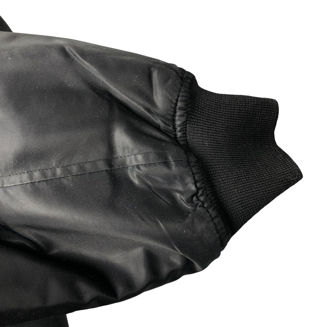 Civilian Avirex military flight jacket with patch, men's size XL polyester black type Vintage Second Hand