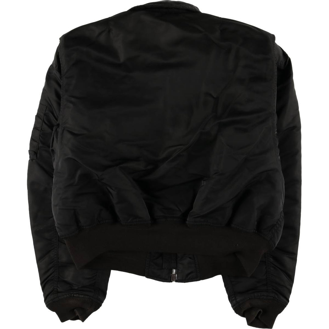 Civilian Schott CWU-R padded military flight jacket, men's size XL unclear black type Vintage Second Hand