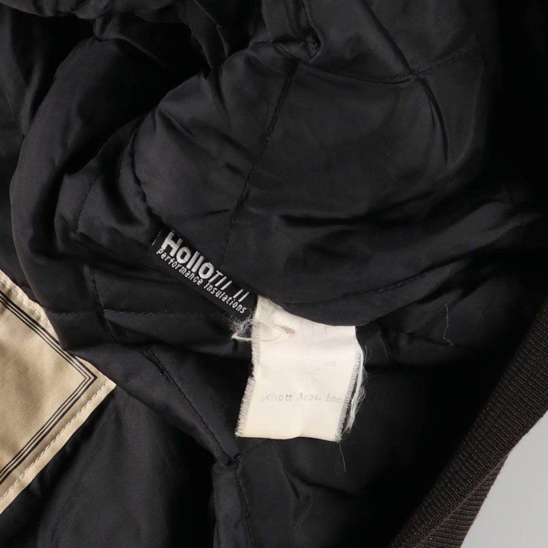 Civilian Schott CWU-R padded military flight jacket, men's size XL unclear black type Vintage Second Hand