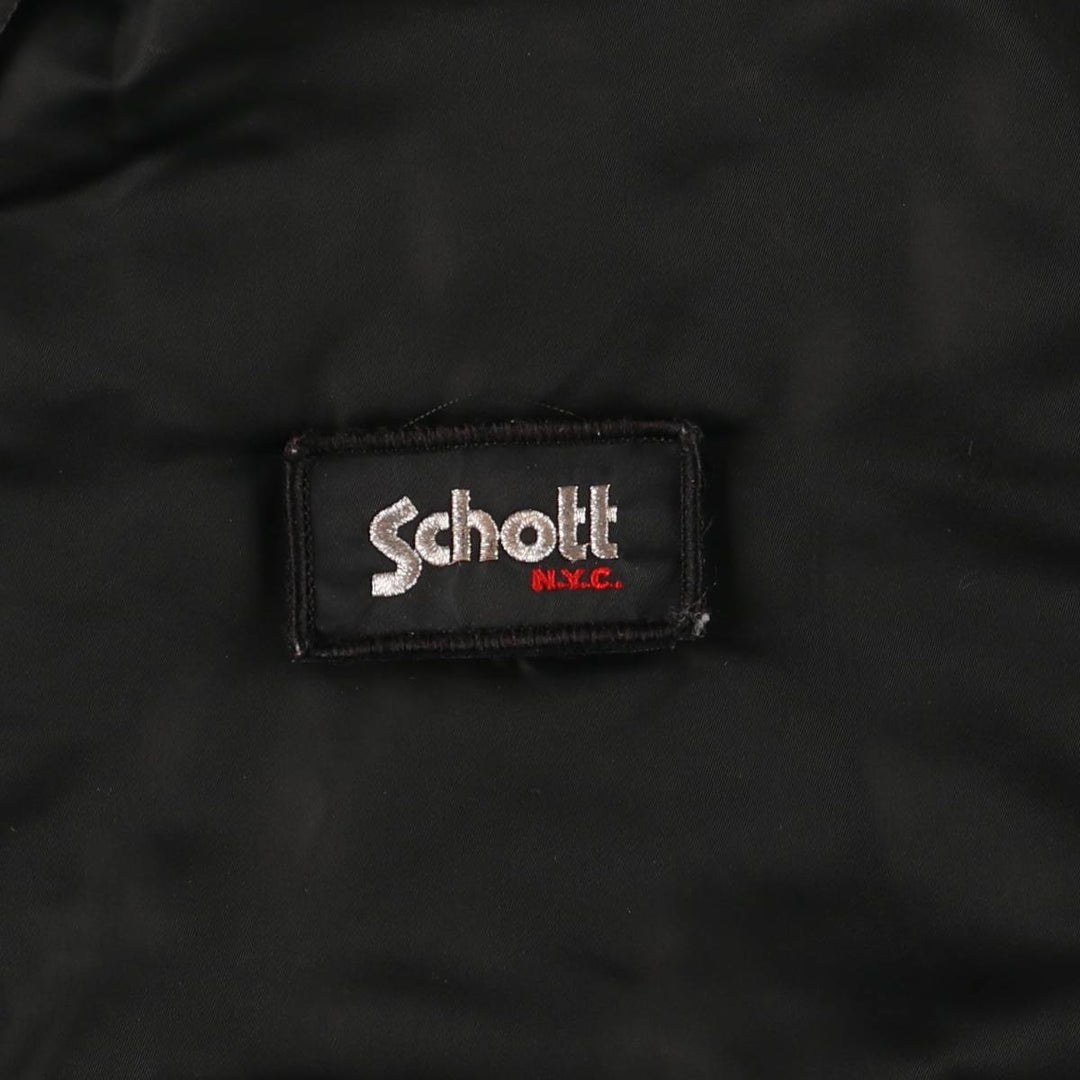 Civilian Schott CWU-R padded military flight jacket, men's size XL unclear black type Vintage Second Hand
