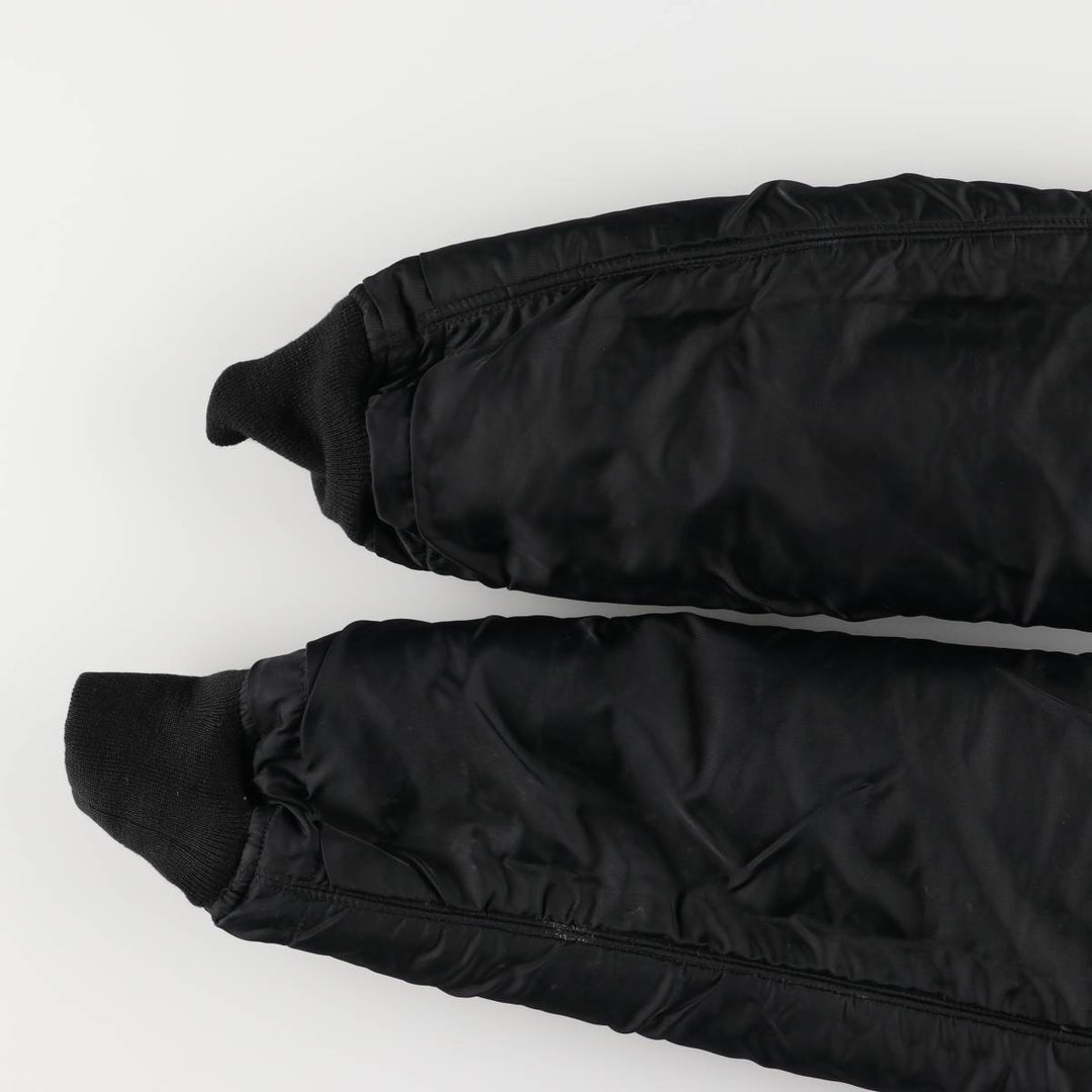 2000'S Civilian Alpha 50th Anniversary Military Flight Jacket with Back Stencil, Men's Size L Nylon black type Vintage Second Hand