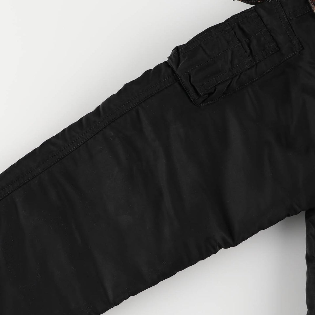 2000'S Civilian Alpha 50th Anniversary Military Flight Jacket with Back Stencil, Men's Size L Nylon black type Vintage Second Hand