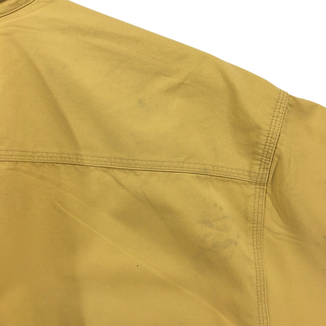 Carhartt short sleeve work shirt, men's XL size cotton yellow type Vintage Second Hand