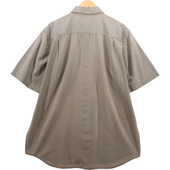 Carhartt short-sleeved button-down work shirt, men's size XL cotton Beige type Vintage Second Hand