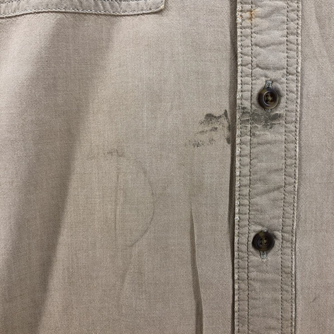 Carhartt short-sleeved button-down work shirt, men's size XL cotton Beige type Vintage Second Hand