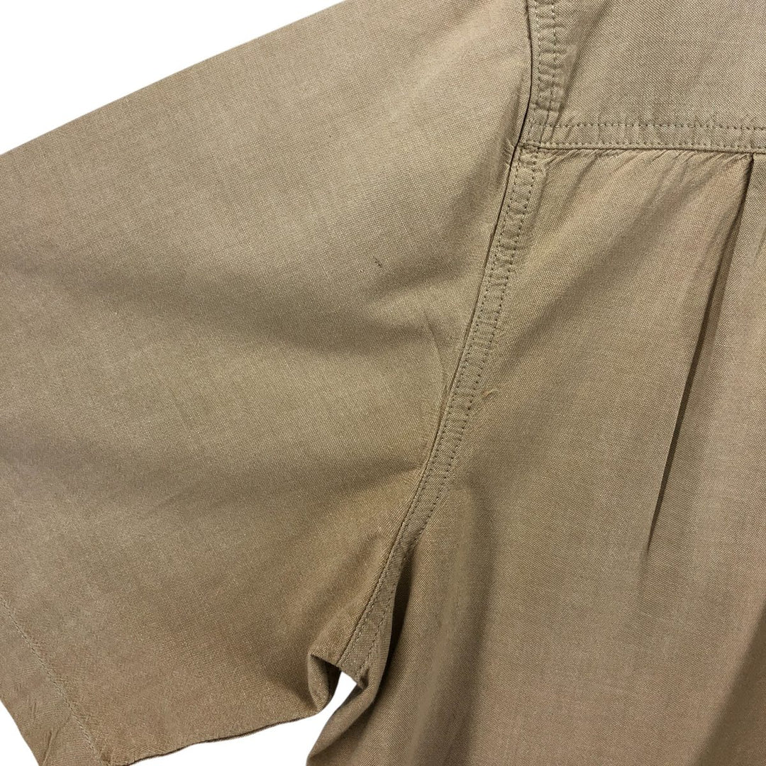 Carhartt short-sleeved button-down work shirt, men's size XL cotton Beige type Vintage Second Hand