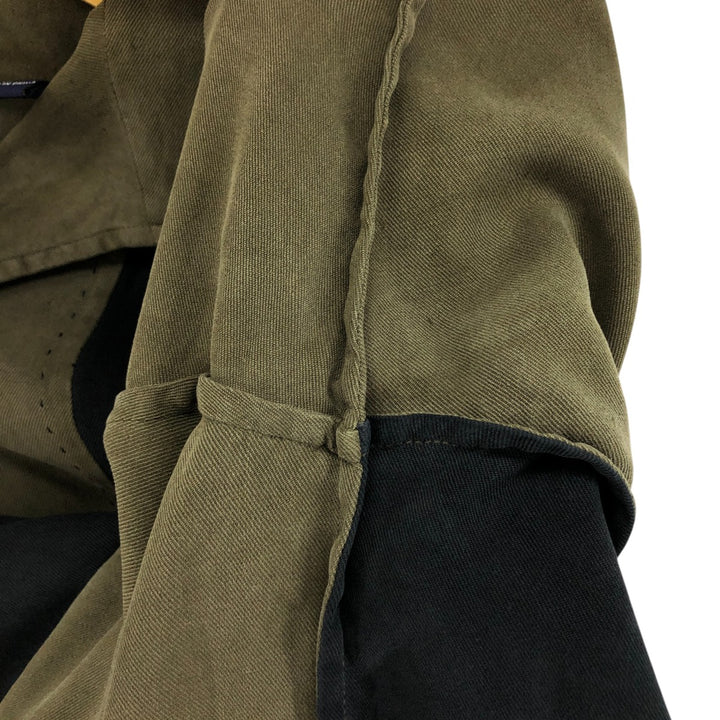 Nat Nast Two-Tone Short Sleeve Open Collar Silk Box Shirt, Men's XL silk Khaki type Vintage Second Hand