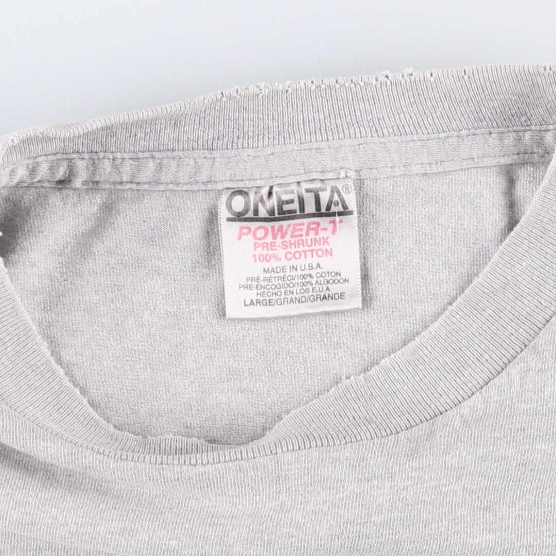 ONEITA Phish Band T-Shirt, Made in USA, Men's L Size cotton gray type Vintage Second Hand