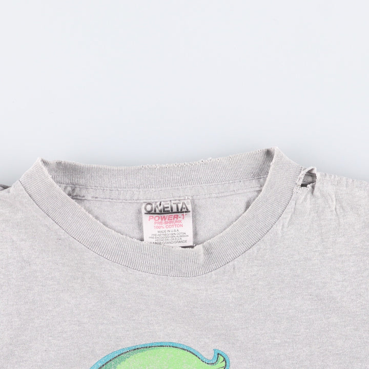 ONEITA Phish Band T-Shirt, Made in USA, Men's L Size cotton gray type Vintage Second Hand