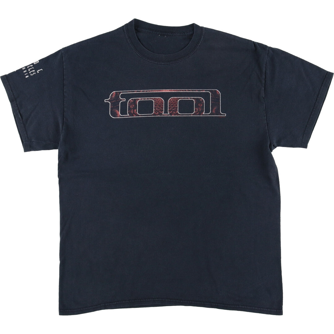 TOOL Band T-shirt, Men's L size unclear black type Vintage Second Hand