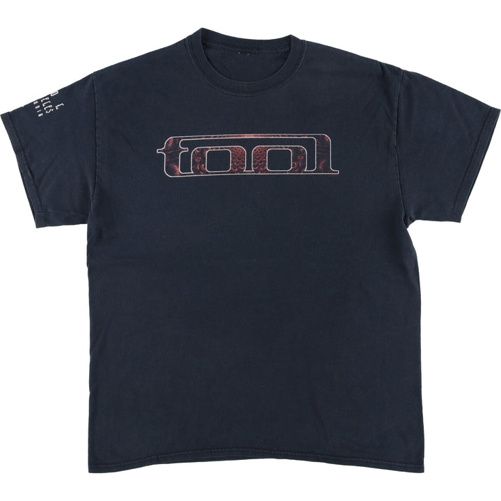 TOOL Band T-shirt, Men's L size unclear black type Vintage Second Hand