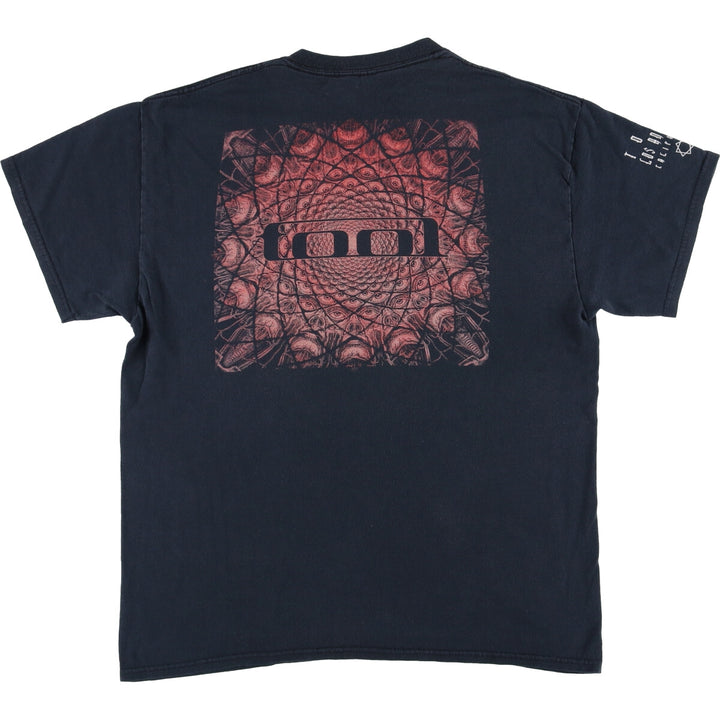 TOOL Band T-shirt, Men's L size unclear black type Vintage Second Hand