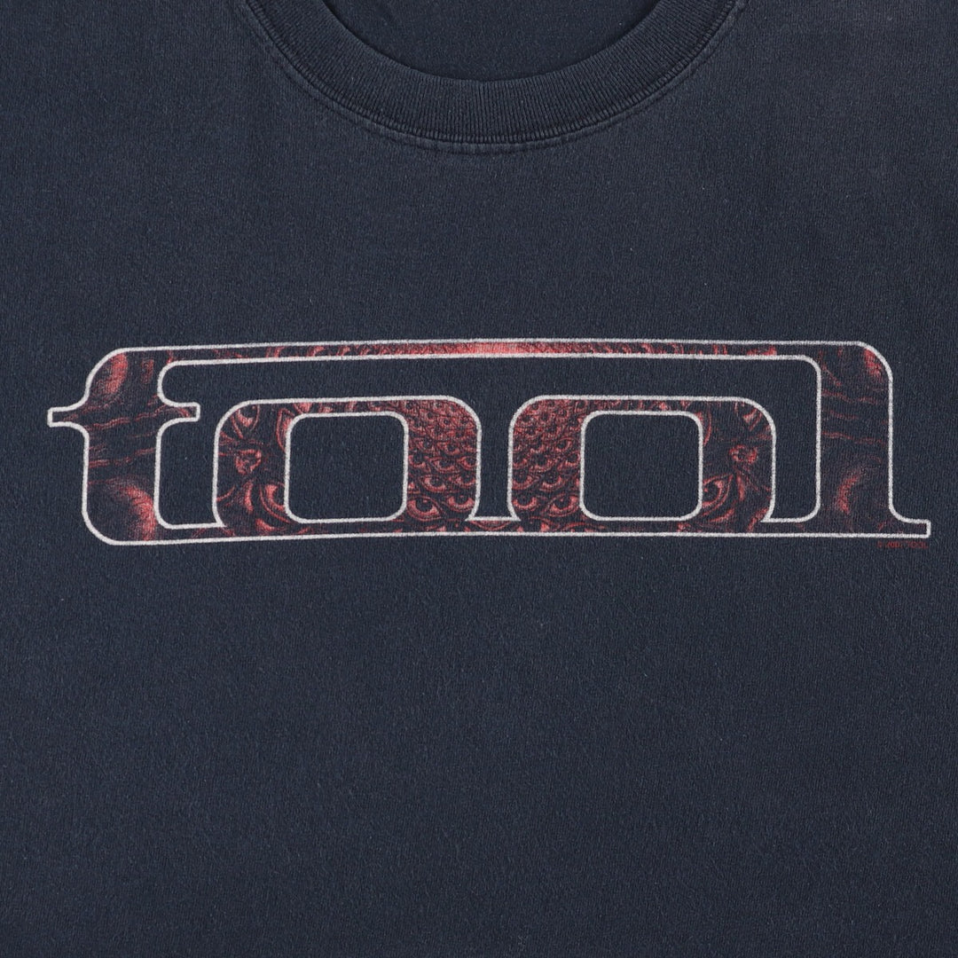 TOOL Band T-shirt, Men's L size unclear black type Vintage Second Hand