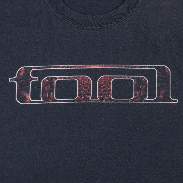 TOOL Band T-shirt, Men's L size unclear black type Vintage Second Hand