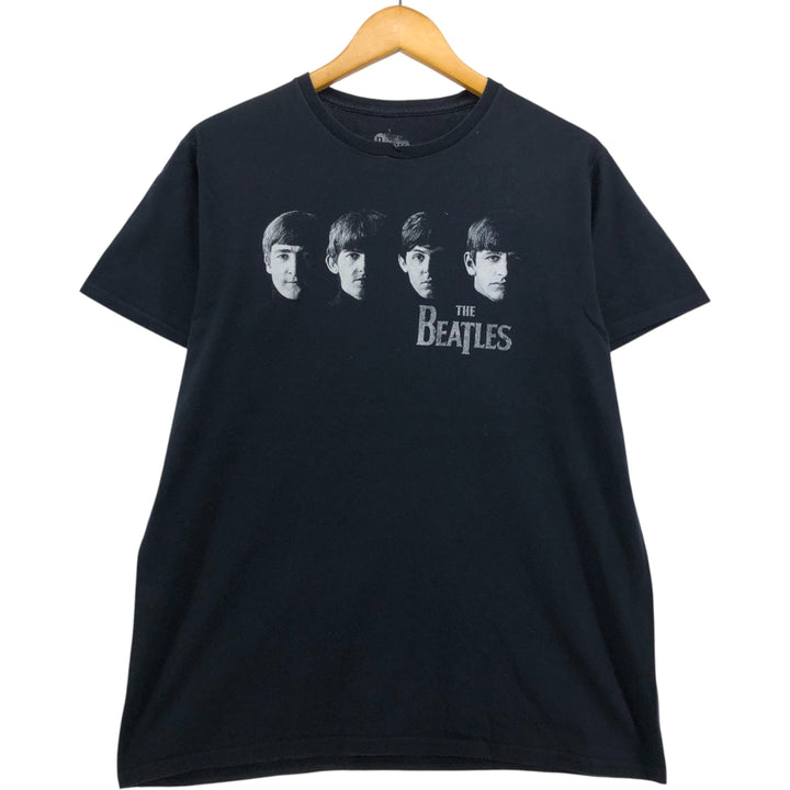 THE BEATLES The Beatles Band T-shirt Band T Men's M size unclear black type Vintage Second Hand