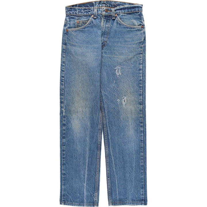 90'S Levi's 505 REGULAR FIT STRAIGHT LEG Orange Tab Tapered Denim Pants Made in USA Men's W30 equivalent cotton blue type Vintage Second Hand