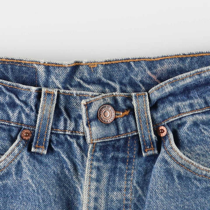 90'S Levi's 505 REGULAR FIT STRAIGHT LEG Orange Tab Tapered Denim Pants Made in USA Men's W30 equivalent cotton blue type Vintage Second Hand