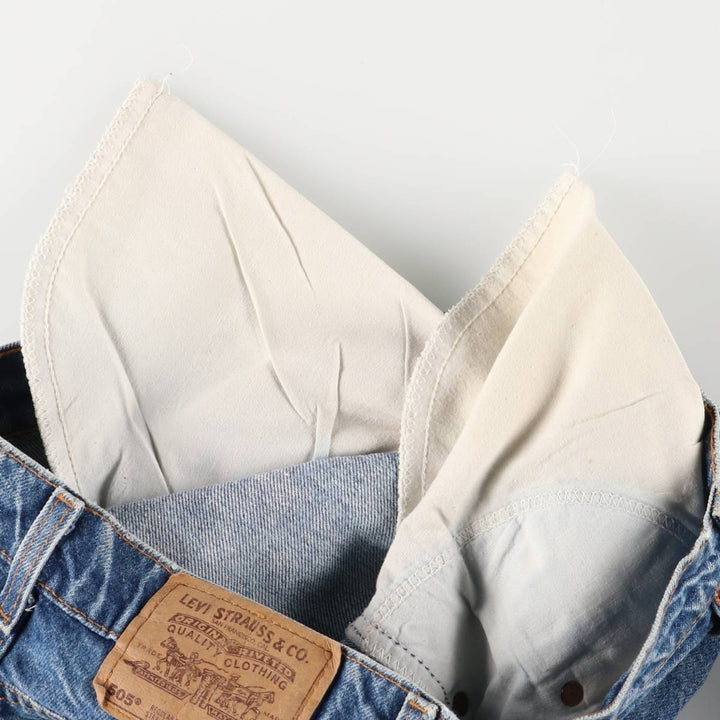 90'S Levi's 505 REGULAR FIT STRAIGHT LEG Orange Tab Tapered Denim Pants Made in USA Men's W30 equivalent cotton blue type Vintage Second Hand