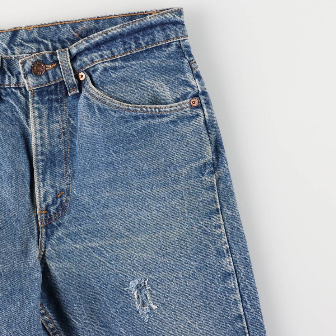 90'S Levi's 505 REGULAR FIT STRAIGHT LEG Orange Tab Tapered Denim Pants Made in USA Men's W30 equivalent cotton blue type Vintage Second Hand