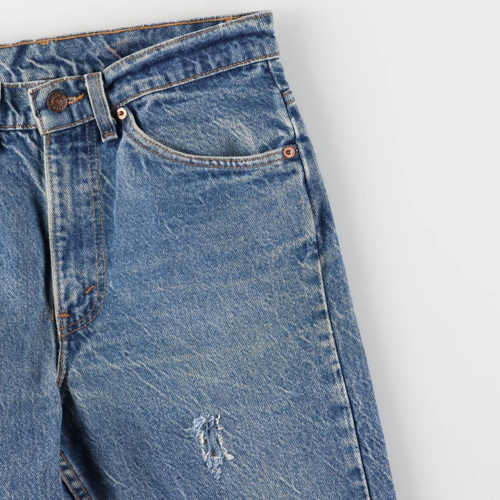 90'S Levi's 505 REGULAR FIT STRAIGHT LEG Orange Tab Tapered Denim Pants Made in USA Men's W30 equivalent cotton blue type Vintage Second Hand