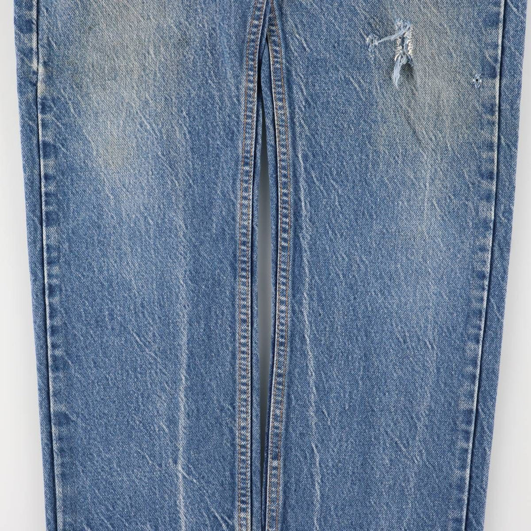 90'S Levi's 505 REGULAR FIT STRAIGHT LEG Orange Tab Tapered Denim Pants Made in USA Men's W30 equivalent cotton blue type Vintage Second Hand