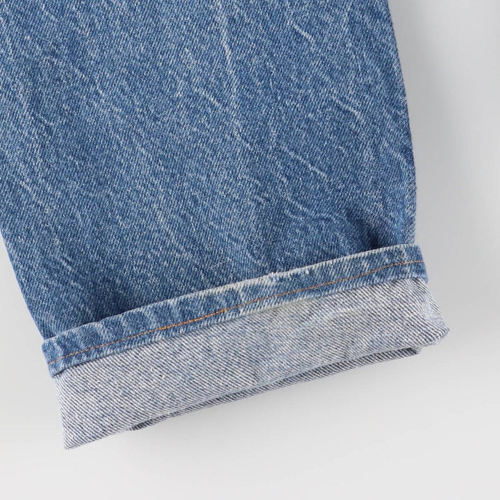 90'S Levi's 505 REGULAR FIT STRAIGHT LEG Orange Tab Tapered Denim Pants Made in USA Men's W30 equivalent cotton blue type Vintage Second Hand