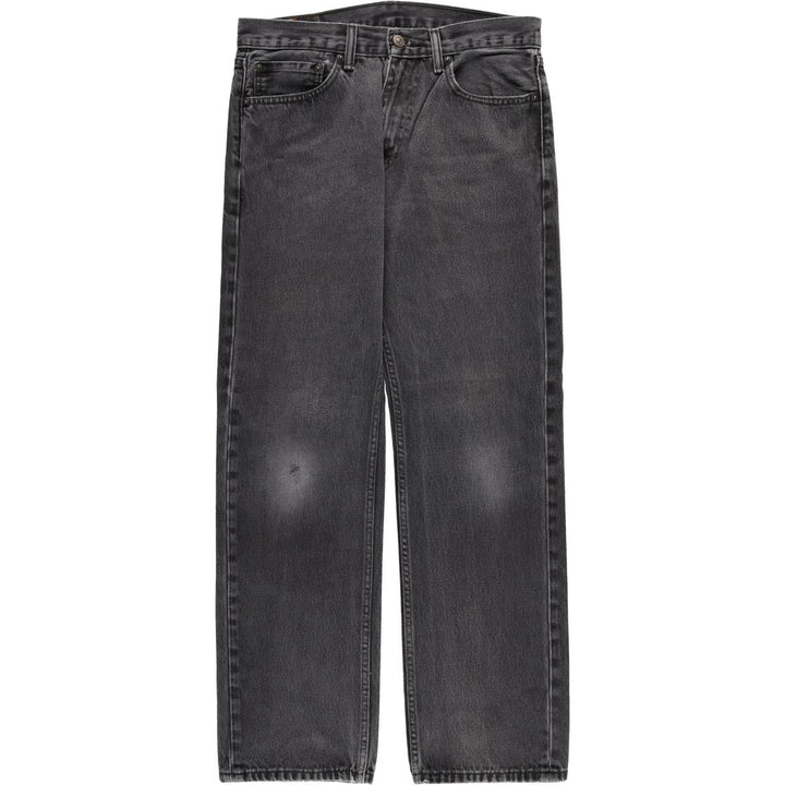 Levi's 505 Black Denim Tapered Denim Pants for Men, W32 equivalent cotton black type Vintage Second Hand