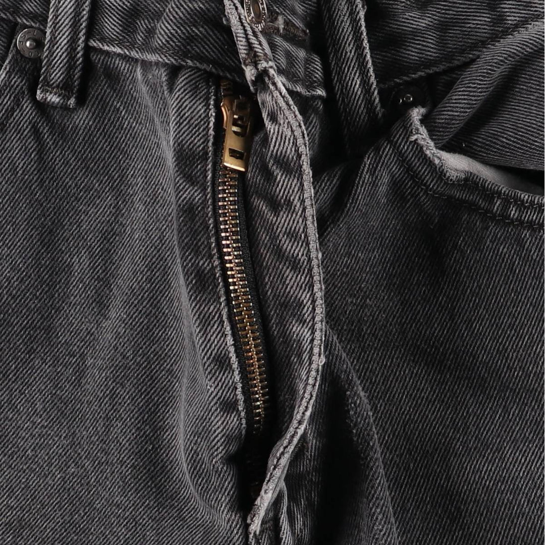 Levi's 505 Black Denim Tapered Denim Pants for Men, W32 equivalent cotton black type Vintage Second Hand