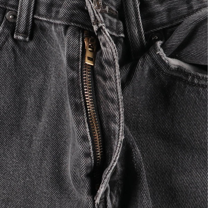 Levi's 505 Black Denim Tapered Denim Pants for Men, W32 equivalent cotton black type Vintage Second Hand