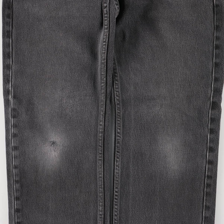 Levi's 505 Black Denim Tapered Denim Pants for Men, W32 equivalent cotton black type Vintage Second Hand