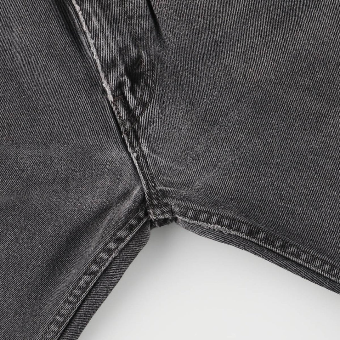Levi's 505 Black Denim Tapered Denim Pants for Men, W32 equivalent cotton black type Vintage Second Hand
